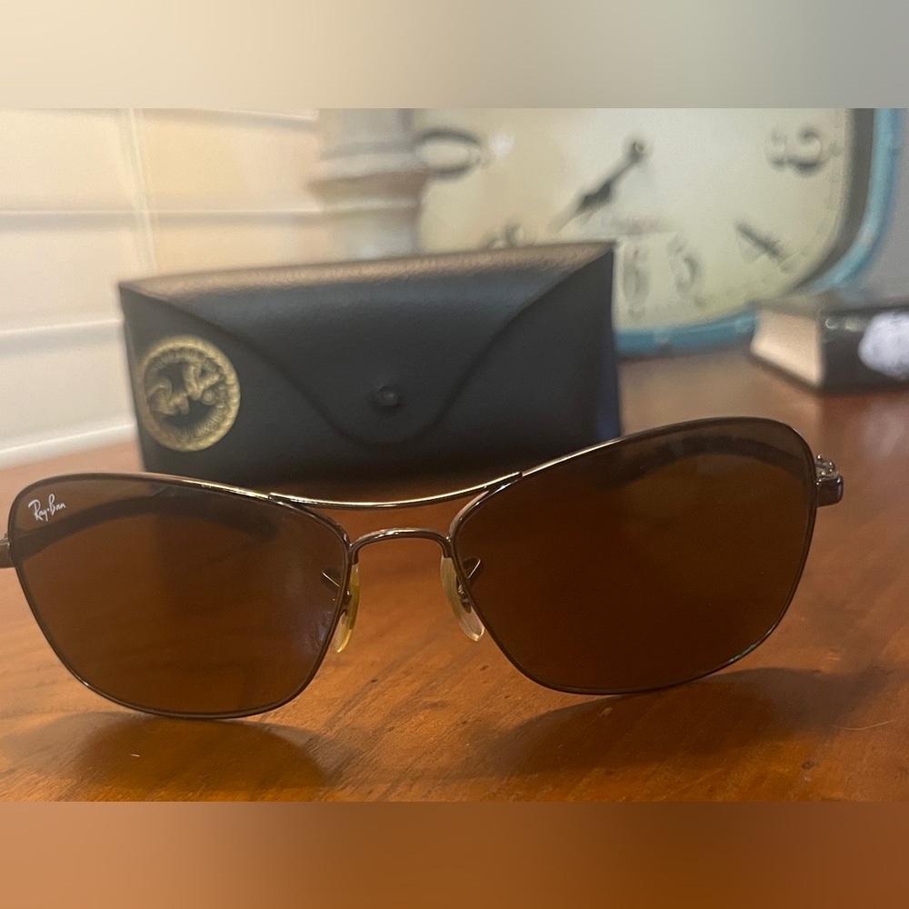 RayBan Brown Aviator Glasses, authentic